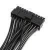 Freeshipping 30 cm Riser ATX Netzteil Adapter Kabel Stecker Für Bergbau 24Pin 20 + 4pin Dual PSU Für BTC Miner Maschine