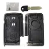 OkeyTech 2 Knappar Bilnyckel Case Shell FOB för Toyota Prius 2004-2009 Corolla Verso Camry Replacement Smart Key Card med blad