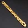 16 mm d'épaisseur Bling Bling CZ Bracelet Gold Cuban Hip Hop Hop Hop Gold Cuban Liens de diamants simulés Bracelets 7767776