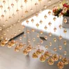 20 pièces 6 couleurs fête de mariage décorations pour la maison cristal perles de verre acrylique rideau de corde suspendu à l'écran perles de 1 mètre