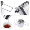 Reusable Stainless Steel Tea Strainer Infuser Filter Basket Folding Tea Infuser Basket Tea Strainer For Teapot CCA9198 120pcs2203935