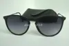 1Pair de alta qualidade óculos de sol para homens mulheres Erika Sun Glasses Blackbeige Frame 52mm Lentes de gradiente vêm com casos pretos 9892058