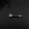 2019 New Trendy DIY Bracelet Necklace Jewelry Findings Alloy Black Diamante Arrow Charm 20 PCS Wholesale