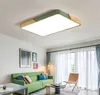 rectangle living room Solid wood Creative Slim 5cm led Ceiling Lights 220v Northern Europe bedroom light