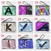 9colors Mermaid Lantejoula Cosmetic Bag Glitter Maquiagem caso Purse Bling sacos de armazenamento Organizer Glitter Bling com corda de viagem Bolsa FFA571