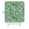 Sweetenlife Tropical Dusch Gardin Polyester Tyg Enkel Badrum Gardin Designs Gröna Växter Gardiner Bad Vattentät 180cm