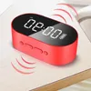 Динамики P1 Bluetooth Alarm Claisk Discover Display Dycry Mirror с Aux TF Card USB Flash Disk FM Home Office Portable Hifi динамик