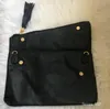 Nieuw-luxe PU handtas ontwerper Gi patroon met kwastje mode schoudertas klassieke make-up tas zwarte kleur V gift3188