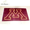 NCAA Minnesota Golden Gophers Flagga 3*5ft (90cm*150cm) Polyesterflagga Bannerdekoration flygande hem trädgårdsflagga Festliga presenter