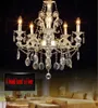 Lustres Gold Crystal Chandelier Cougies de bougie