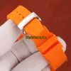 أزياء سيدة تاريخ Royal 26231 Orange Dial VK67 Quartz Chronograph Watch Watch Folding 316L Case Steel Strap الأصفر الجديد W2917