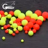 Gagner la boule de flotteur de pêche 100 pièces balle en mousse EPS frappant les haricots pêche circulaire flotteur boule flotteur bouée globulaire pour la pêche