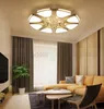 Moderno semplice acrilico rotondo LED Crystal Flower Lampade a soffitto Luci di illuminazione per soggiorno Camera da letto Sala da pranzo Hotel Hall Ville Bar