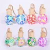 Car hanging decoration hang rope polymer clay empty ceramic essence oil perfume bottle aromatherapy accessories LX3762