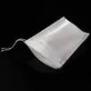 100 stks / partij Nonwovens Musine Trekkoord Herbruikbare Tassen 8x10cm voor kruiden Kruiden Coffee Soaps Mayitr Home Supplies