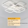 Plafoniere a led moderne ad alta luminosità per soggiorno, camera da letto, anelli circolari quadrati, lampade da soffitto