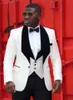 Kostuum Homme Mariage 2018 Custom Made Bruidegom Mannen Pak Slim Fit Best Man Blazer Bruidegom Bruiloft Pakken Voor Mannen Tuxedo Jas + Pants + Vest + Bow