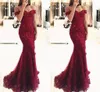 2024 Burgundy Bridesmaid Dresses New Cheap For Weddings Mermaid Off Shoulder Lace Appliques Beaded Party Dress Plus Size Maid of Honor Gowns