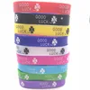 Fashion Skull Cross Butterfly Good Luck Peace Best Friend Love Jesus Elasticity Silicone Cuff Bracelets Jewelry (19style Free choose)