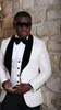 New Fashionable Ivory Groom Tuxedos Shawl Lapel Groomsmen Best Man Mens Wedding Suits (Jacket+Pants+Vest+Tie) D:203