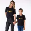 Tenues mère-fils, vêtements assortis pour fille, T-shirt, ensemble Look de famille, J'aime maman, bébé et maman, T-shirt