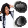 Franse kant Afro Curly Mens Toupee 8x10 Inch Full Lace Curly Toupee voor Afro-Amerikaanse Haarbloem Vervanging Systeem Menselijk Haar