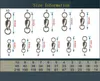 Roulement à billes de haute qualité émerillons avec anneau fendu 0 # ~ 8 # roulement à billes en acier inoxydable pêche roulement émerillons connecteur