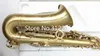 MARGEWATE Eb Alto Saxophone Instrument de Musique Professionnel Pour Étudiants En Laiton Brossé Plaqué Or Avec Étui, Embouchure Livraison Gratuite