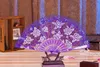 Nouveau Rose Dentelle Floral Pliant Main Ventilateurs Décoration De Fête Fleur Impression Ventilateur Convient Pour Le Mariage Danse Église Cadeaux De Fête