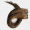 Taśma w ludzkich przedłużeniach włosów 100g prostą europejską taśmę w przedłużanie włosów Styl Salon 40 sztuk Skin Weft Tape Extensions