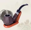 New diamond shaped imitation ebony ebony resin pipe man portable bend