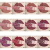 12pcsset seksowne czerwone usta matowe aksamitne szminka ołówek kosmetyczny długotrwały odcień do pigmentu do warg Makijaż nagi brązowy pomadka Matte1425870