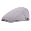 Unisexe couleur unie filet casquette Polyester gavroche casquettes chapeaux Portable décontracté hommes femmes bérets plat conduite chasse Golf Cabbie casquette