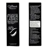 Qibest mascara 3D FIBER LASHES MASCARA Curling Allungamento Mascara nero Trucco Long Lasting Waterproof Natural Eye Lash Cosmetics 2 pz / lotto