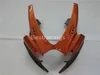 Bezpłatne niestandardowe wtryskarki Zestaw do wtrysku dla Suzuki GSXR600 GSXR750 2006 2007 Black Orange Flames Fairings GSXR 600 750 06 07 CV22