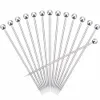 Cocktail Pick Stainless Steel Fruit Sticks Bar Tools Drink Stirring Sticks Martini Picks Party Wedding Accessory