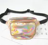 Bolsas de cintura Carteira Bolso De Bolso De Moda Moda Metálico Fanny Packs Arco-íris Beach Bolsas Crossbody Sacos de Ombro Prata Bolsas Cosméticas B4109