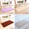 Memory Foam Floor Bath Mat Coral Velvet Anti-slip Bathroom Rug Magnificent 40x60 50x80 Stripe Fleece High Absorbency Carpet