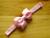 100 stks 3 "Baby Grosgrain Lint Haarbogen Hoofdband Accessoires Kids Bows Bloem Baby Elastische Hoofdbanden Zachte Stel Haarbanden SG8501