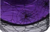 Halloween Party Witch Hat Ribbon Wizard Hat Lovely Printed Lace Witch Pumpkin Tip Hat