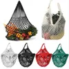 Mode Winkelen Mesh Bag Handige Herbruikbare Fruit String Grocery Shopper Katoen Tote Groenten Opslag Openlucht Handtas