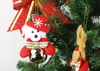 Рождественская елка Украшения Аксессуары Санта-Клаус Снеговик Кукол кулон Рождественские принадлежности Bells Висит вечеринка Очарование