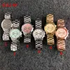 Fashion Brand women's Girl 2 Dials New York style steel metal band Quartz wrist Watch M6112271f