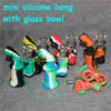 Creative Design Silicone Tobacco pipes Smoking Mini Water Hookah Bong Multi Colors Portable Shisha Hand5015578