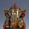 Коллекционные перегородчатая рука резные бог богатства статуя W Xuande Марк NR