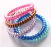 Kobiety Kolorowe Hairband Girl Candy Color Headband Telefon Cord Elastyczne Ponytail Posiadacze Średnica pierścienia włosów 5cm