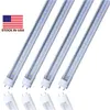 Lager i US + 4FT 1200mm T8 LED TUBE Light High Super Bright 18W 22W Kallvit LED Fluorescerande lampor Lampa AC110-240V FCC