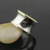 Neuankömmlinge Fashion Lady 316L Titanium Stahl glatte Oberflächen Hochzeit Verlobung Loves Ring 18k Gold plattiert breite Ringe Größe6 96351992