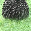 Kinky Curly Bulk Hair 100g Cor Natural Braiding Human Bulk Para Mulheres Negras Trançando Mongolian Curly Bulk Heart Extension