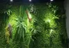 40 * 60cm 인공 식물 벽 잔디 시뮬레이션 꽃 벽 플라스틱 유칼립투스 인공 잔디 매트 실내 배경 식물 벽 장식